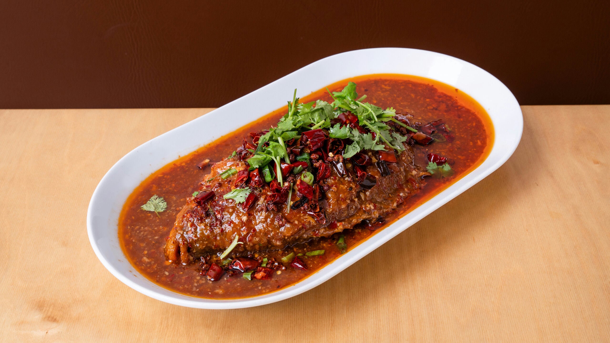 Velvet Braised Whole Fish in Chili Sauce