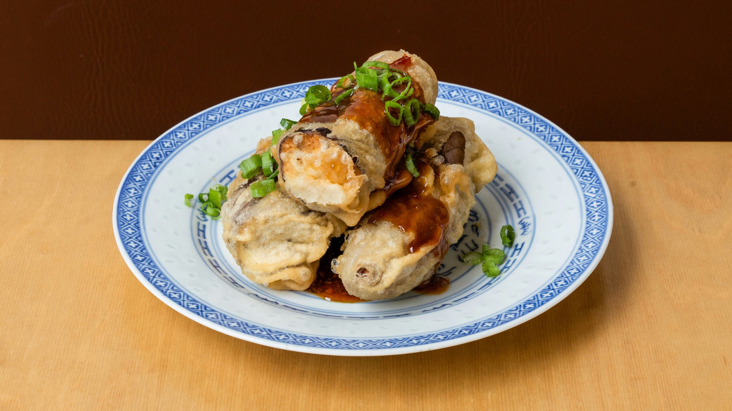 Cinder Fried Eggplant Accordions